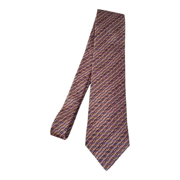 MISSONI Muticolor Art Print Silk Tie Italy 59/3.75 EC